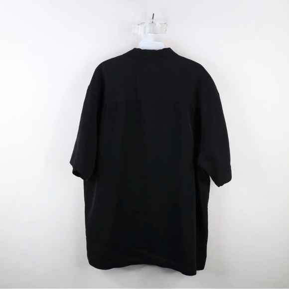 Men’s SZ M Cubavera Black and Cream Floral Shirt - Picture 3 of 11